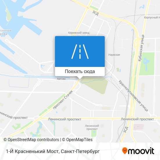 Карта 1-Й Красненький Мост