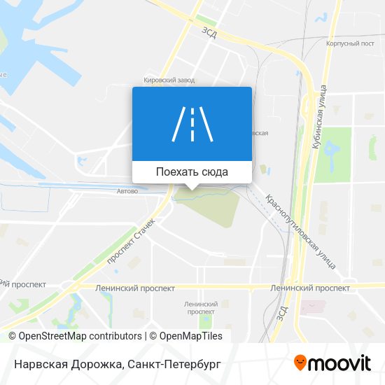 Карта Нарвская Дорожка
