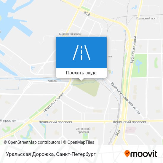 Карта Уральская Дорожка