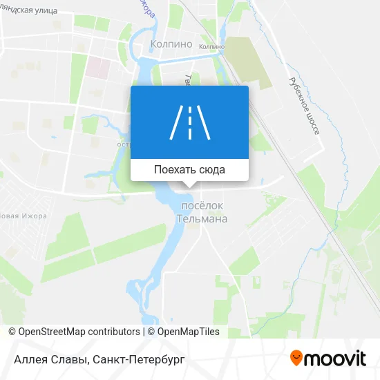 Карта Аллея Славы