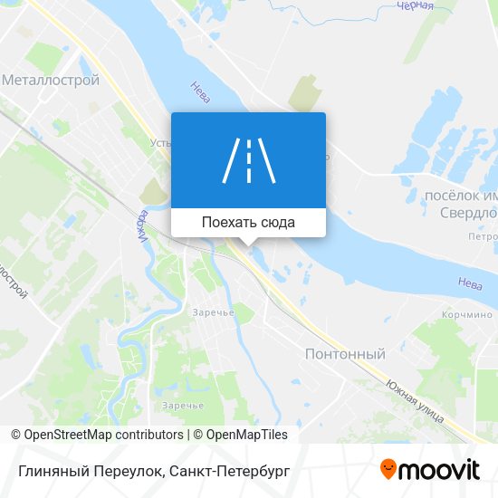 Карта Глиняный Переулок