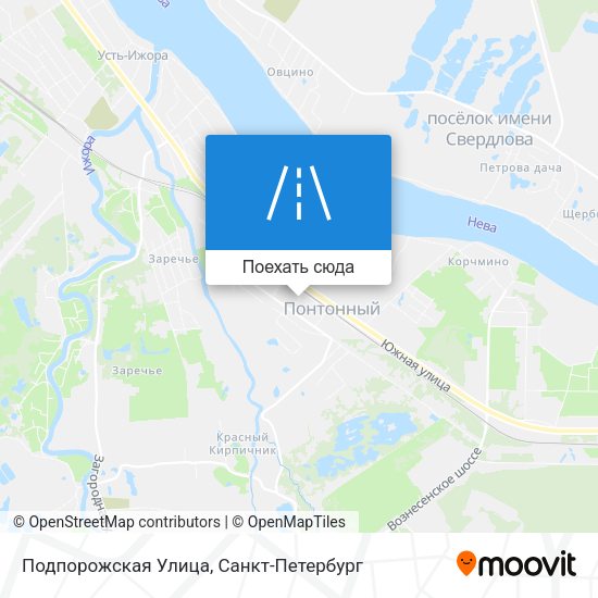 Карта Подпорожская Улица