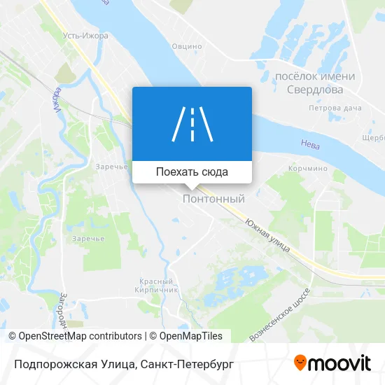 Карта Подпорожская Улица