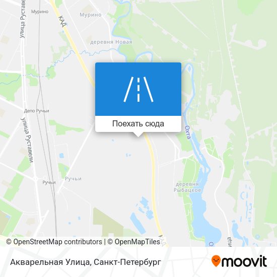 Карта Акварельная Улица