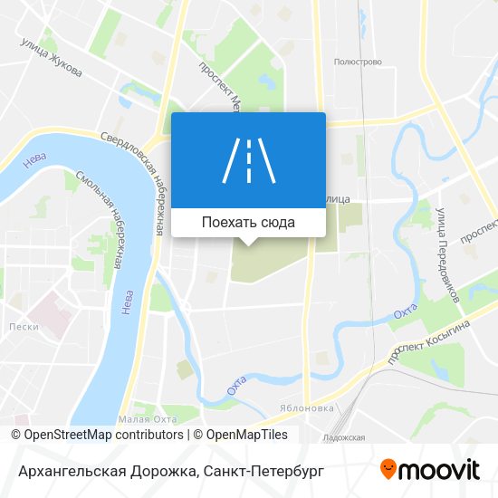 Карта Архангельская Дорожка