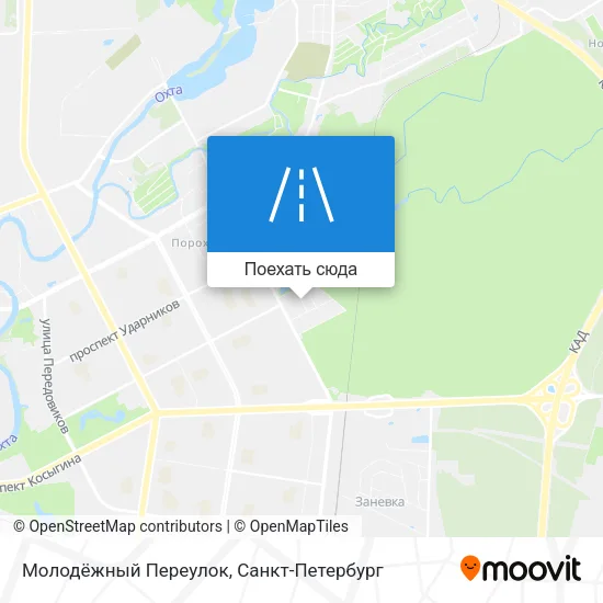 Карта Молодёжный Переулок
