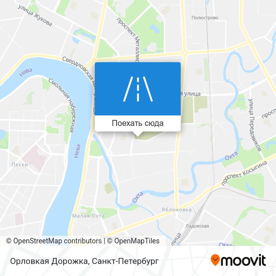 Карта Орловкая Дорожка