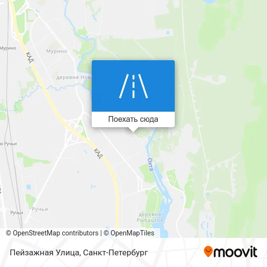 Карта Пейзажная Улица