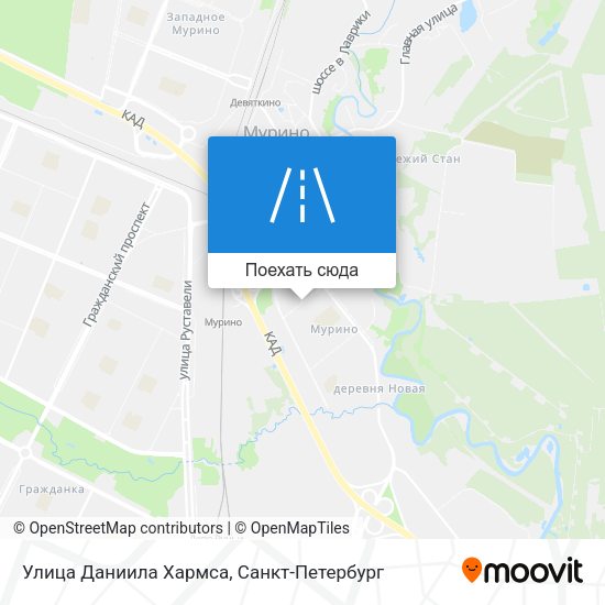 Карта Улица Даниила Хармса