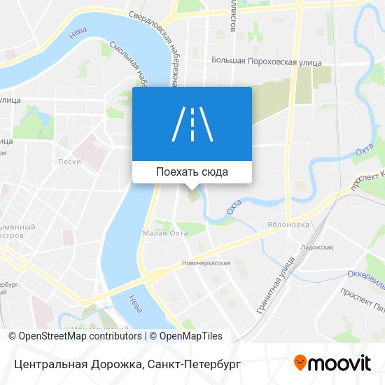 Карта Центральная Дорожка