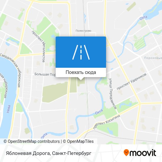 Карта Яблоневая Дорога