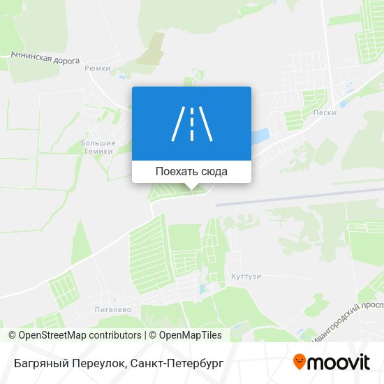 Карта Багряный Переулок