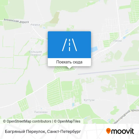 Карта Багряный Переулок