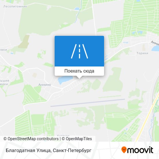 Карта Благодатная Улица