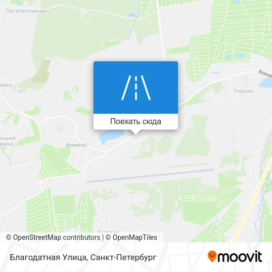 Карта Благодатная Улица