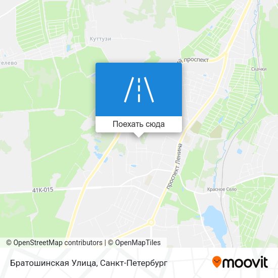 Карта Братошинская Улица