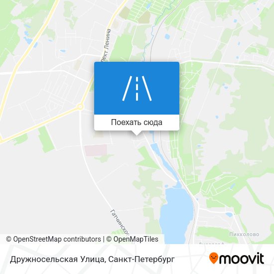 Карта Дружносельская Улица