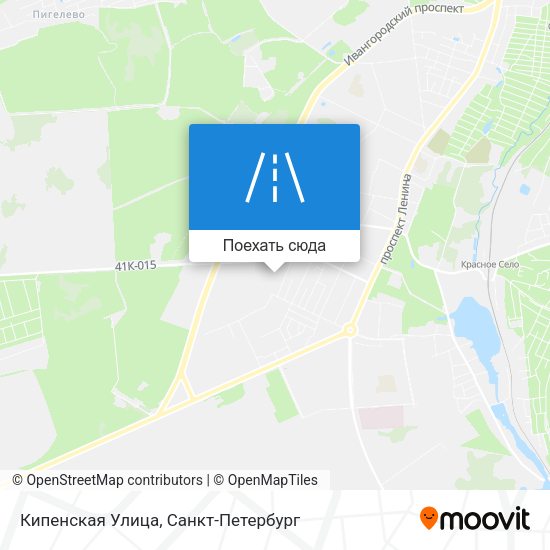 Карта Кипенская Улица