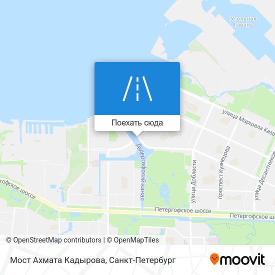 Карта Мост Ахмата Кадырова