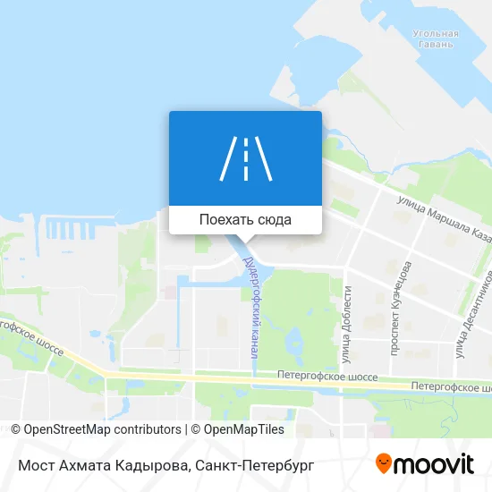 Карта Мост Ахмата Кадырова