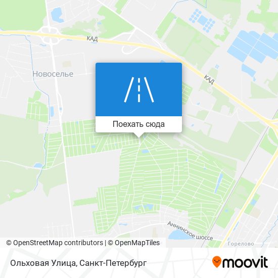 Карта Ольховая Улица