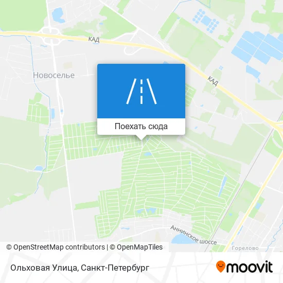 Карта Ольховая Улица