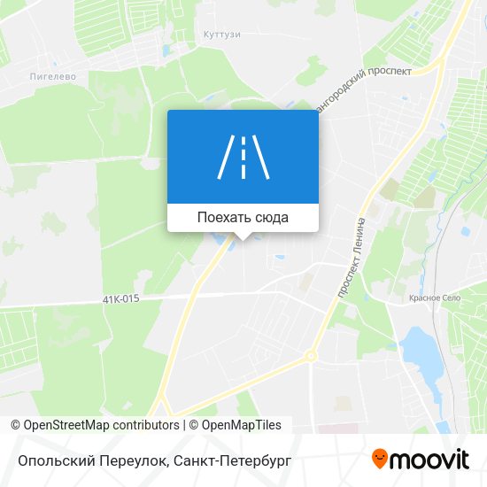 Карта Опольский Переулок