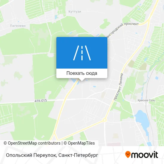 Карта Опольский Переулок