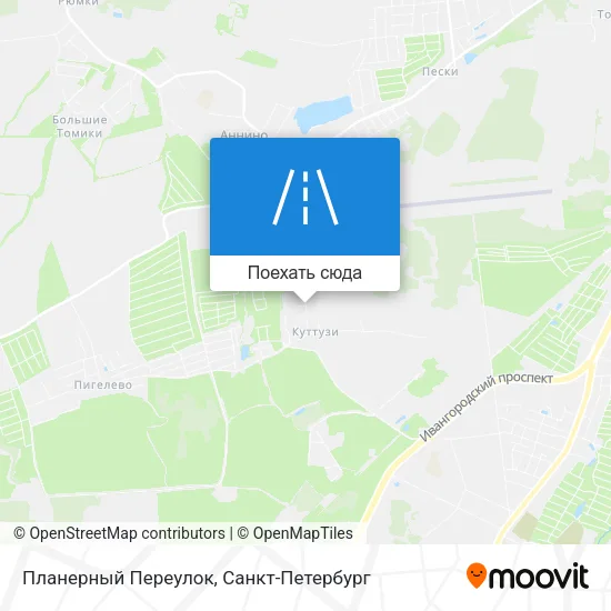 Карта Планерный Переулок