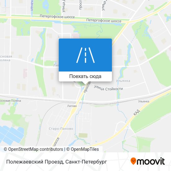 Карта Полежаевский Проезд