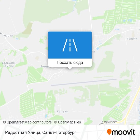 Карта Радостная Улица