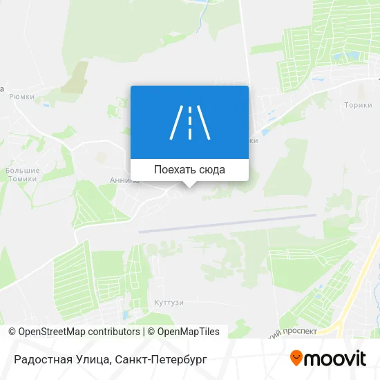 Карта Радостная Улица