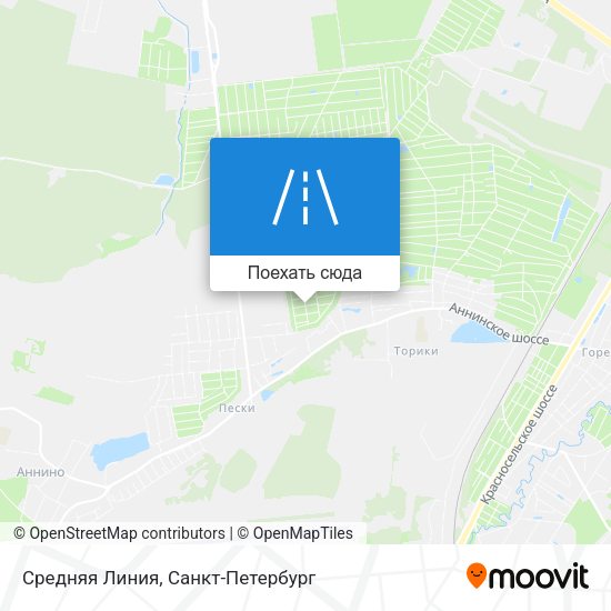 Карта Средняя Линия