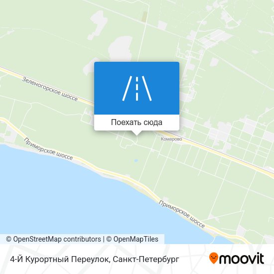 Карта 4-Й Курортный Переулок