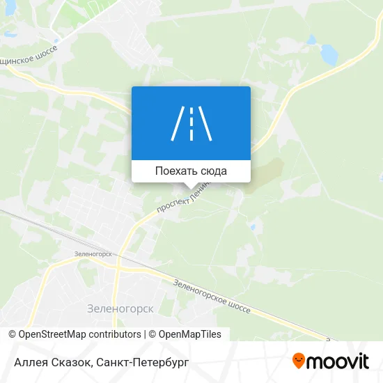 Карта Аллея Сказок