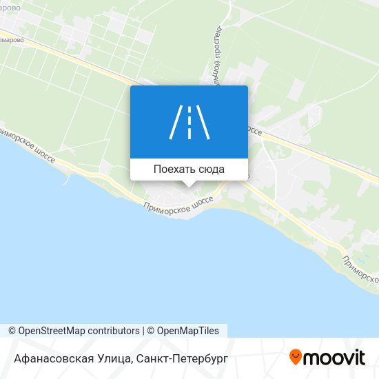 Карта Афанасовская Улица