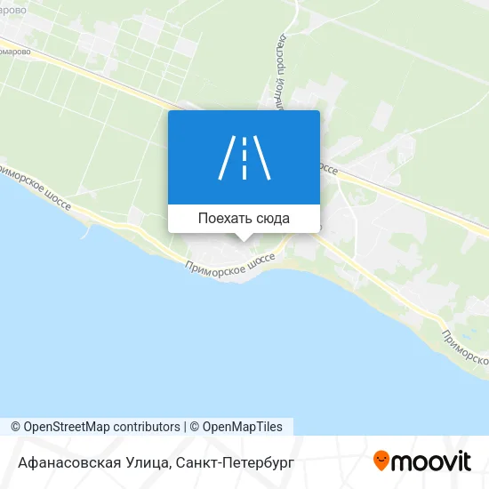Карта Афанасовская Улица