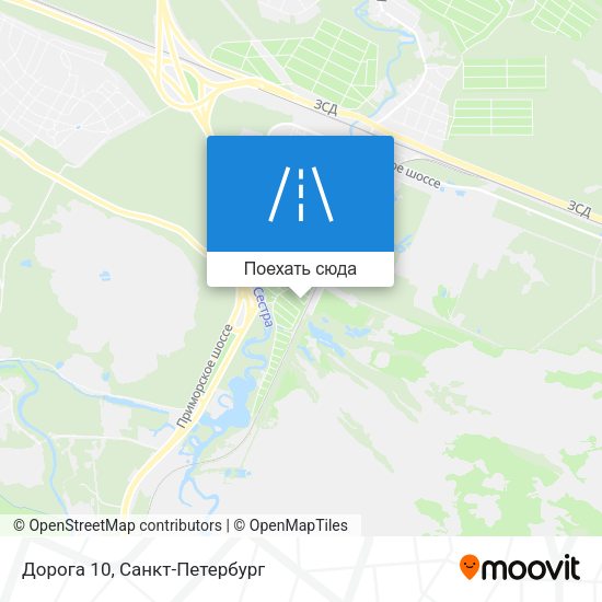 Карта Дорога 10