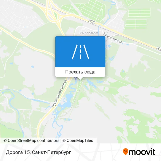 Карта Дорога 15