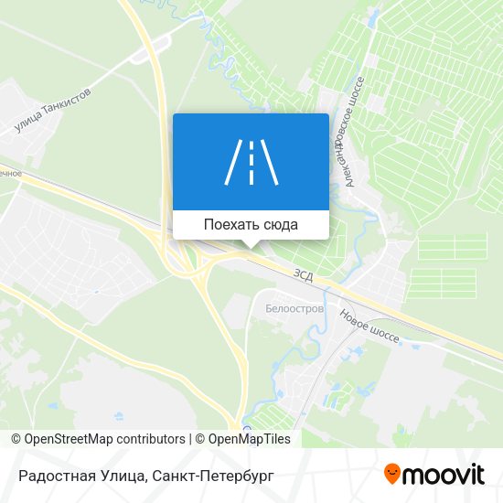 Карта Радостная Улица