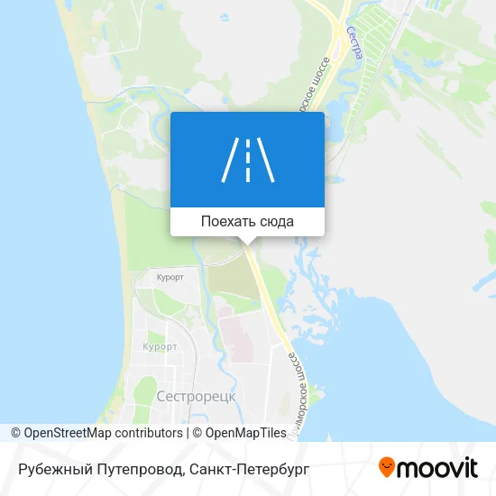 Карта Рубежный Путепровод