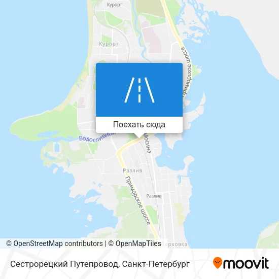 Карта Сестрорецкий Путепровод