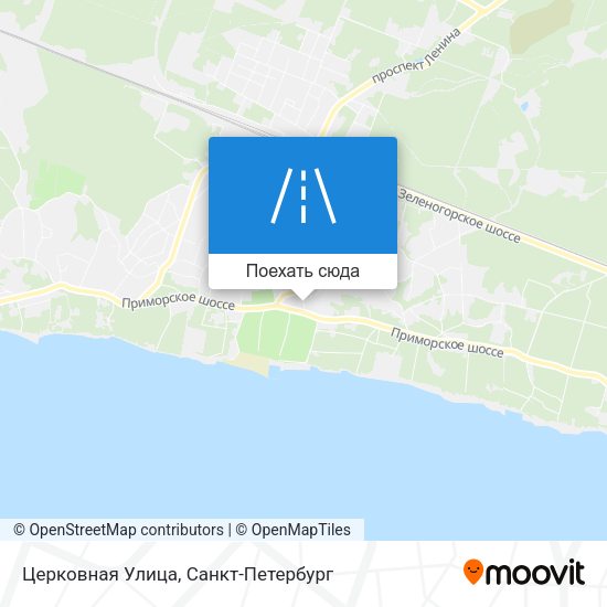 Карта Церковная Улица