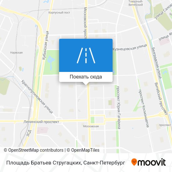 Карта Площадь Братьев Стругацких