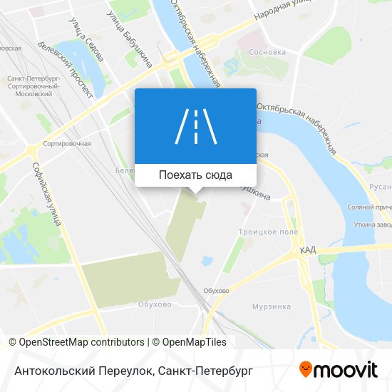 Карта Антокольский Переулок