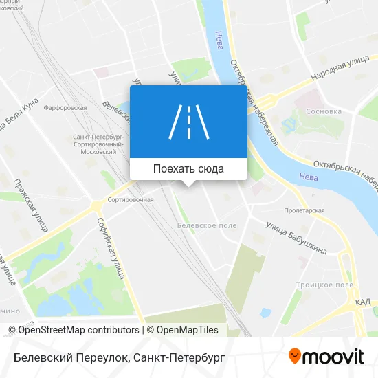 Карта Белевский Переулок