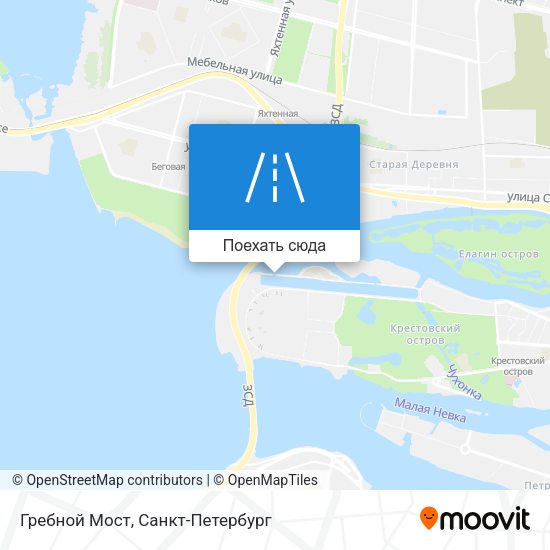 Карта Гребной Мост