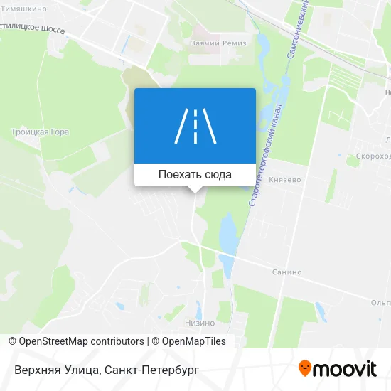 Карта Верхняя Улица