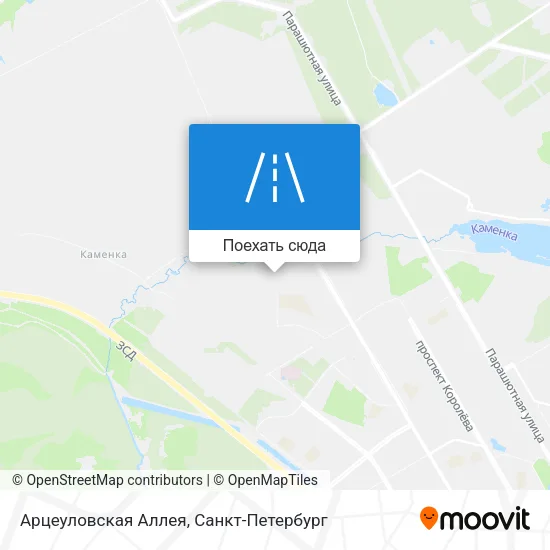 Карта Арцеуловская Аллея