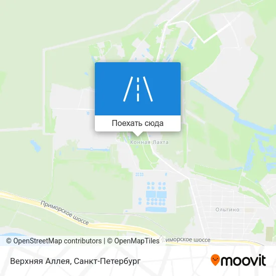 Карта Верхняя Аллея